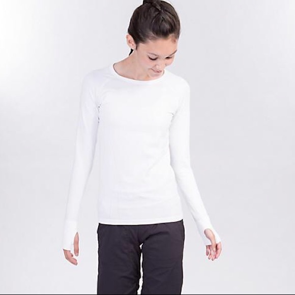 Ivivva Tops - White Calm to Energy Ivivva Longsleeve